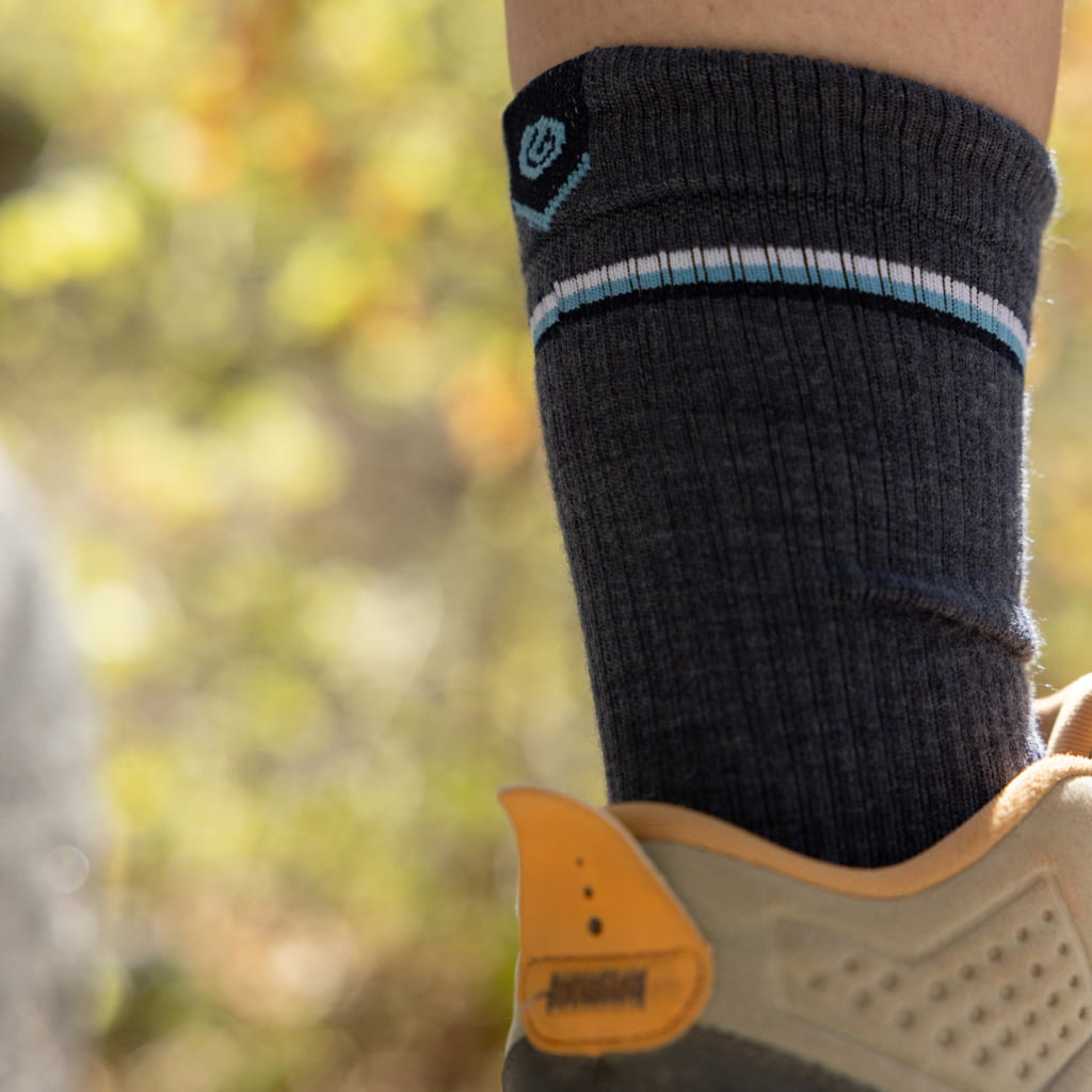 GRIP6 Lake - Hike Crew Lightweight Merino Wool Sock