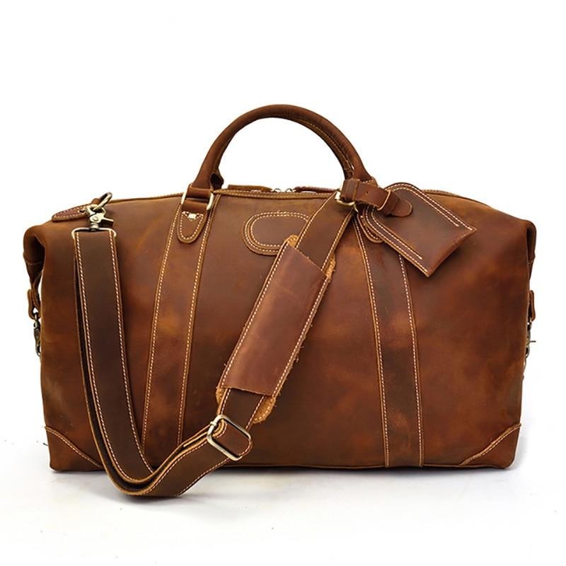 Steel Horse Leather Eira Duffle Bag | Vintage Leather Weekender