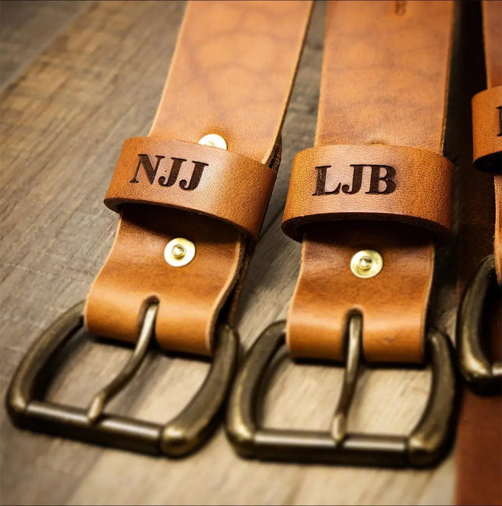 Bull Sheath Leather Black Men's Leather Belt