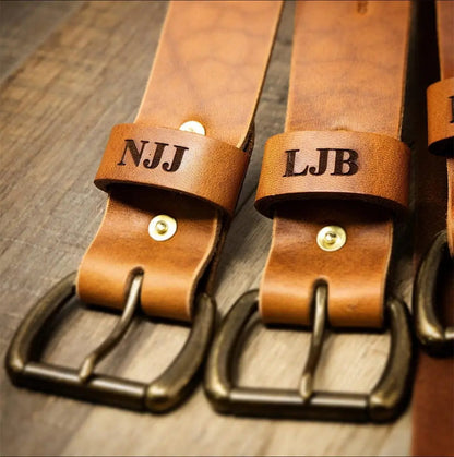Bull Sheath Leather Black Men's Leather Belt