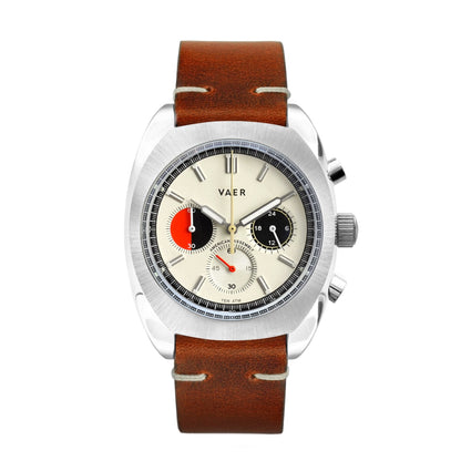 Vaer Watches R1 USA Racing Chronograph - Cream 42mm