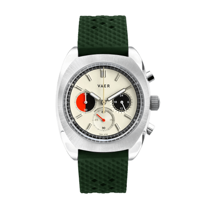Vaer Watches R1 USA Racing Chronograph - Cream 42mm