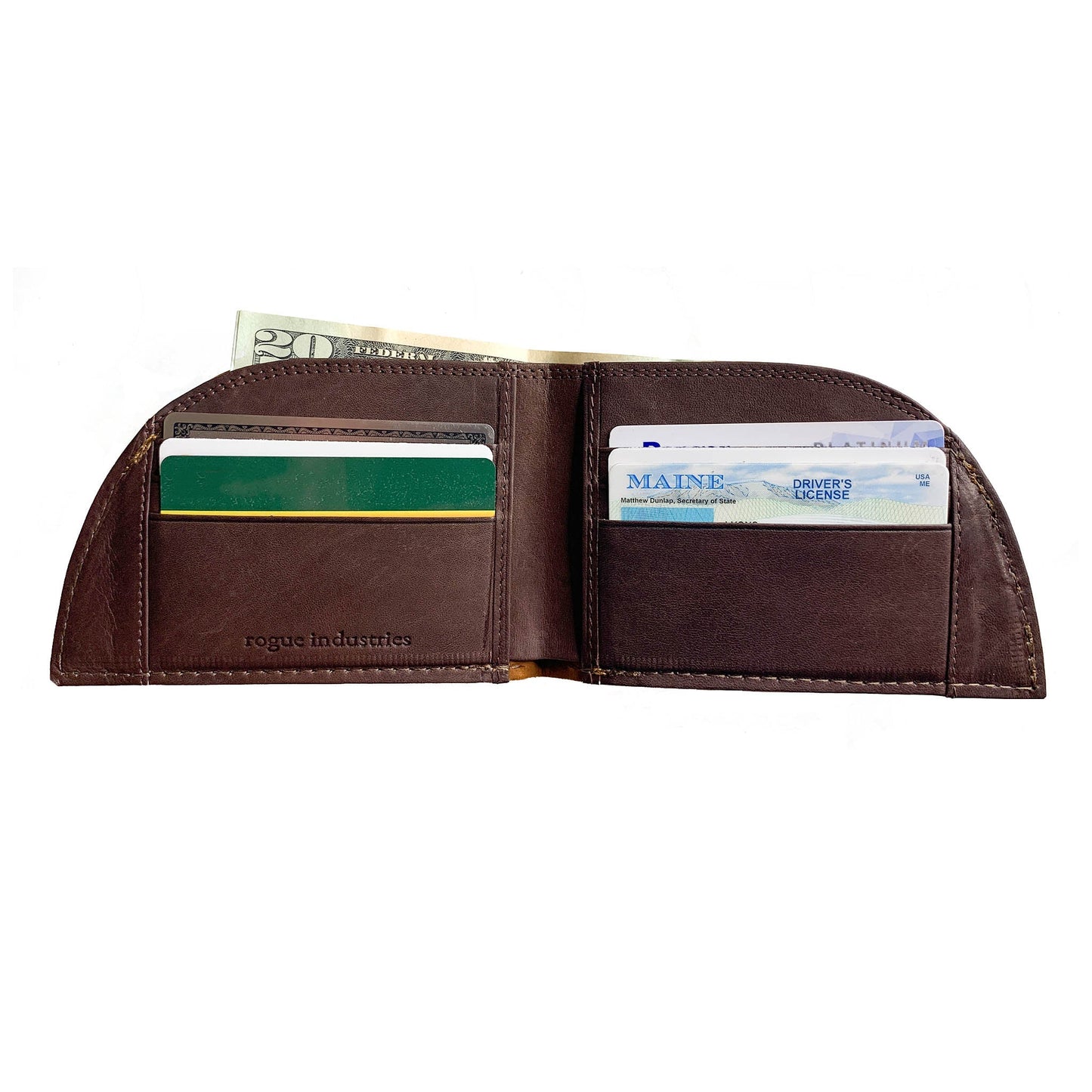 Rogue Industries Front Pocket Wallet in Horween Bison