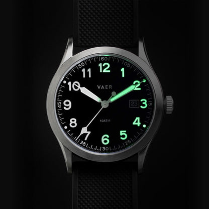 S3 Calendar Field Black - 36mm Quartz