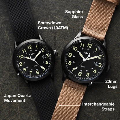 Vaer Watches S5 Tactical Field - 40mm Quartz