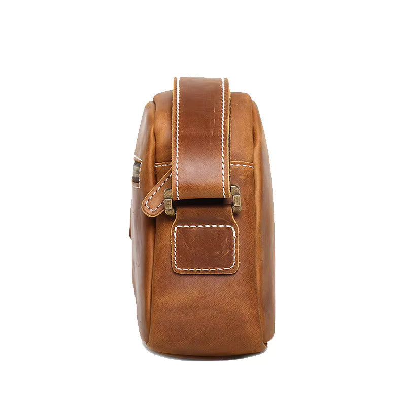Steel Horse Leather Soren Vintage Leather Crossbody Bag Sling | Versatile and Durable Leather Bag