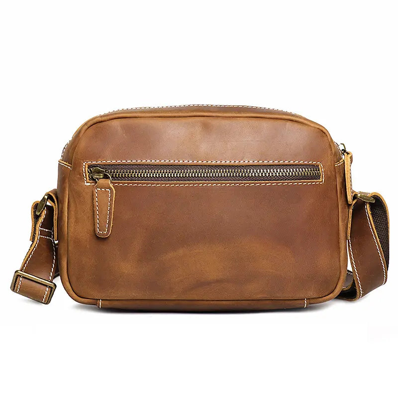 Steel Horse Leather Soren Vintage Leather Crossbody Bag Sling | Versatile and Durable Leather Bag