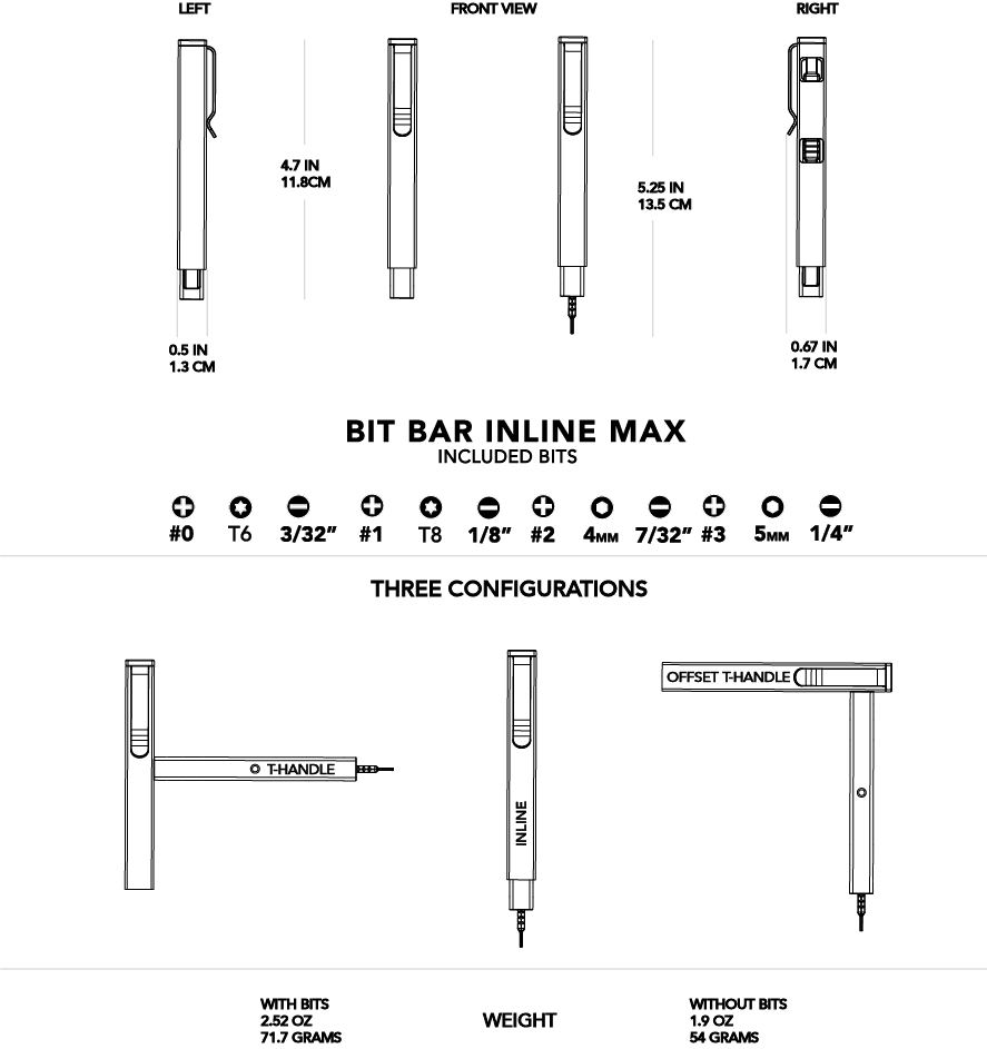 Big Idea Design Bit Bar Inline Max