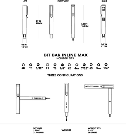 Big Idea Design Bit Bar Inline Max
