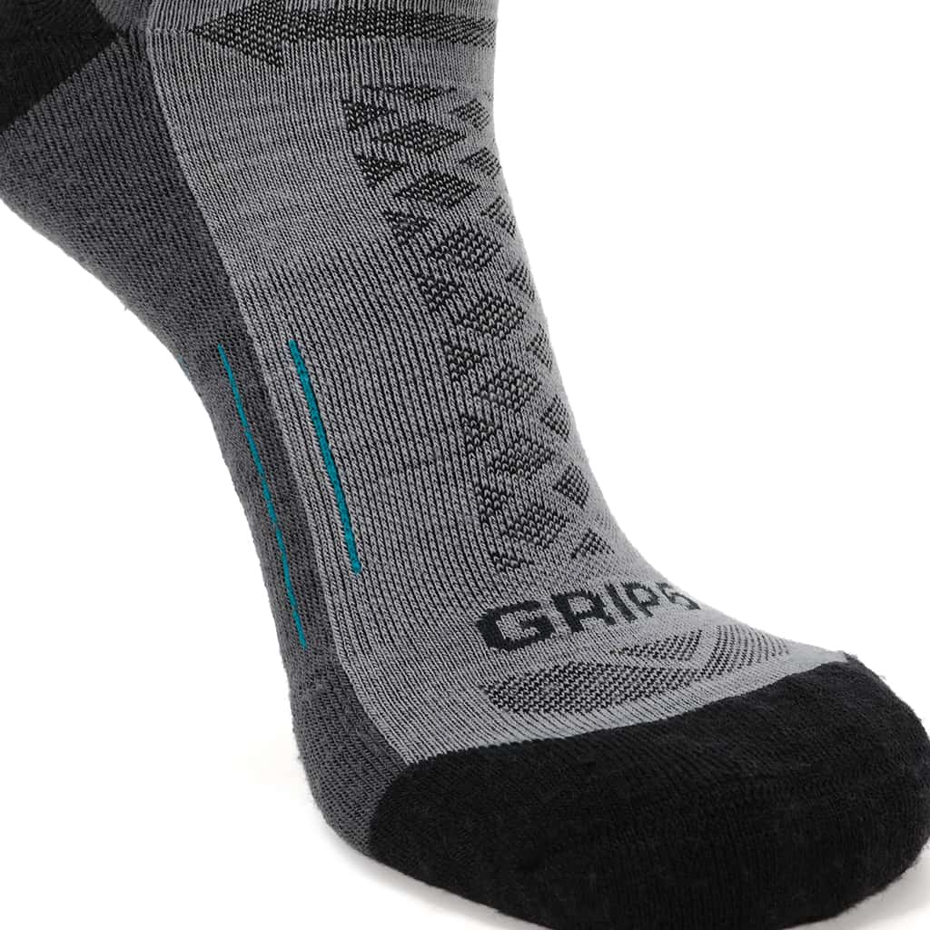 GRIP6 8 Pairs Stone - Hike Crew Midweight Merino Wool Sock