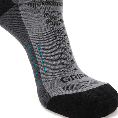 GRIP6 8 Pairs Stone - Hike Crew Midweight Merino Wool Sock
