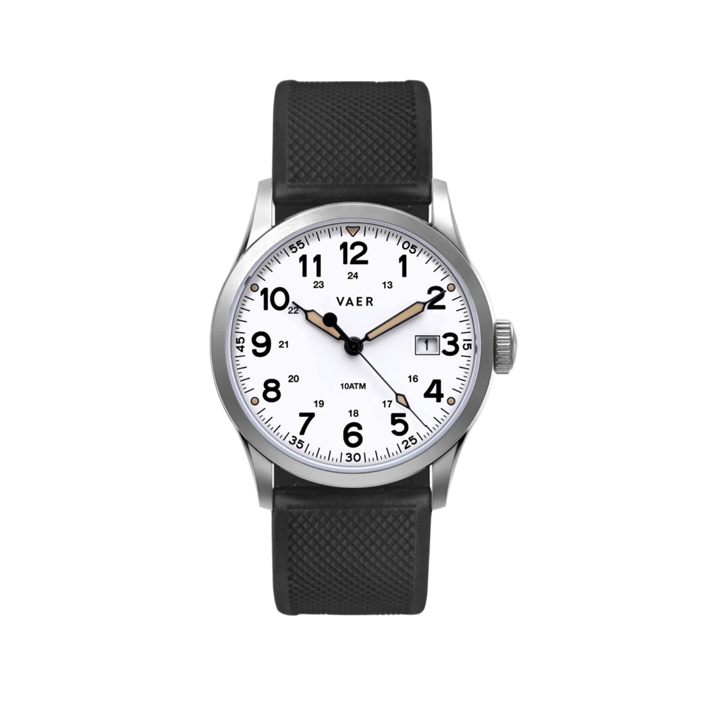 Vaer Watches S3 Calendar Field White - 36mm Quartz