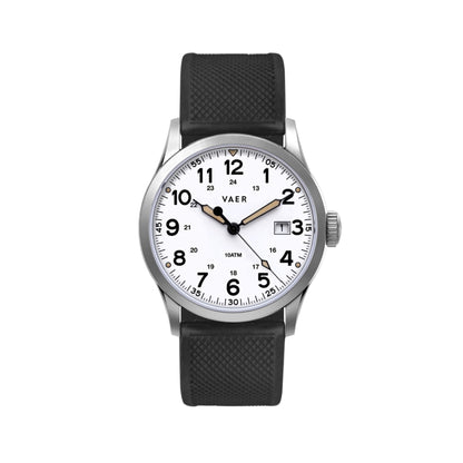 Vaer Watches S3 Calendar Field White - 36mm Quartz