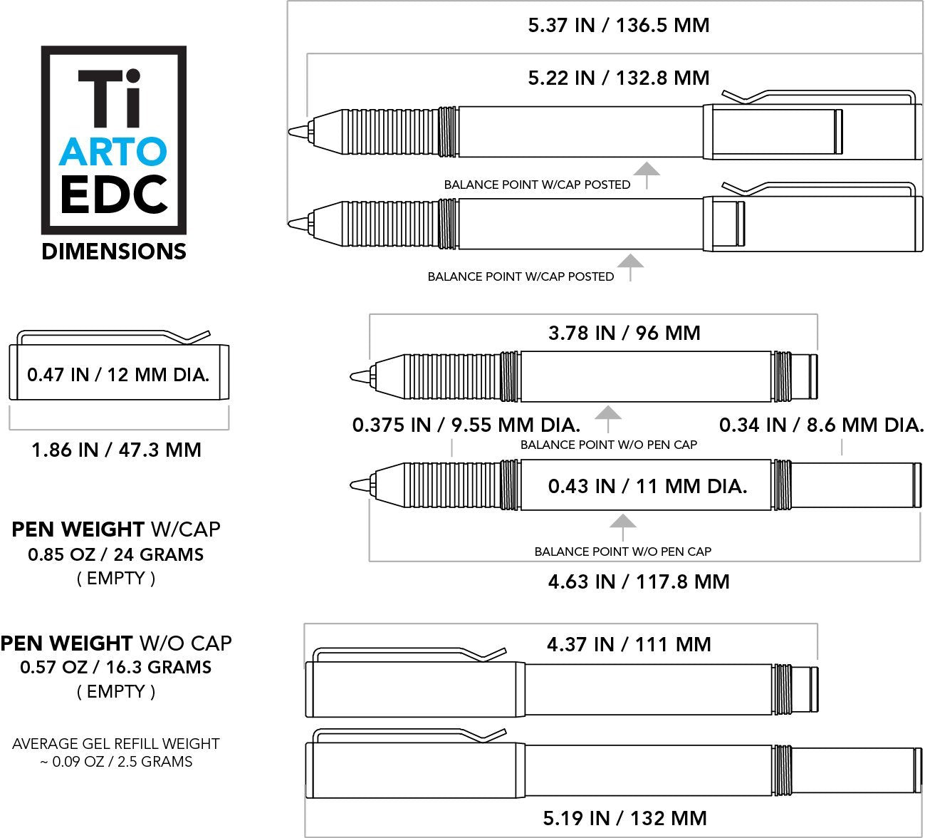 Big Idea Design Ti Arto EDC : The Ultimate Refill Friendly Everyday Carry Pen