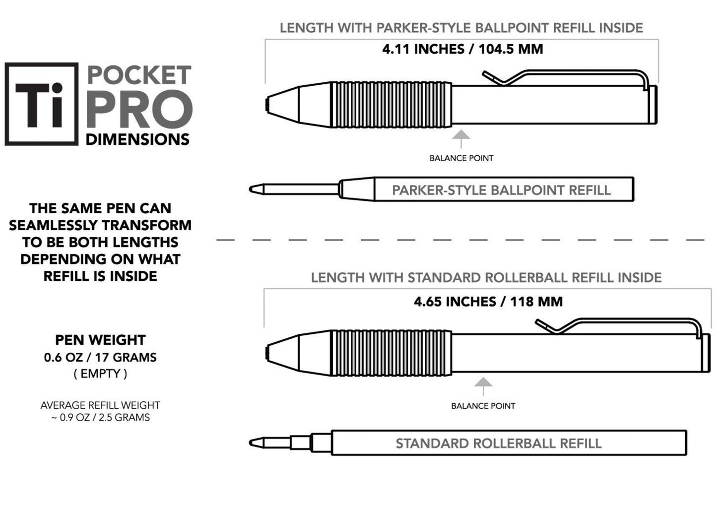 Big Idea Design Ti Pocket Pro: The Auto Adjusting EDC Pen