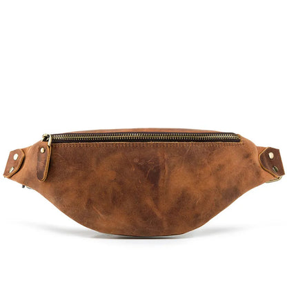 Steel Horse Leather Wagner Leather Waist Bag | Full Grain Leather Fanny Pack