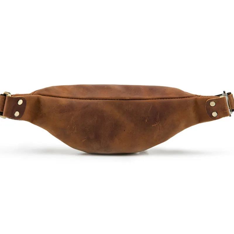 Steel Horse Leather Wagner Leather Waist Bag | Full Grain Leather Fanny Pack