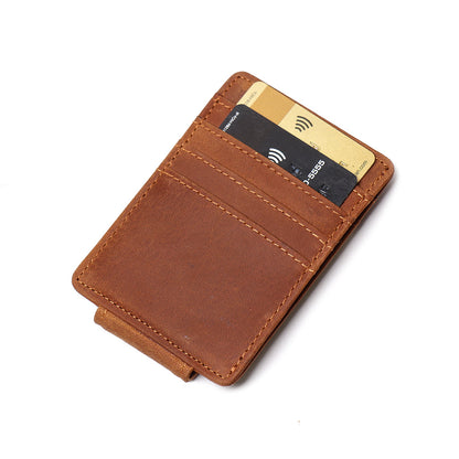 Steel Horse Leather "The Walden" Handmade Wallet with Money Clip