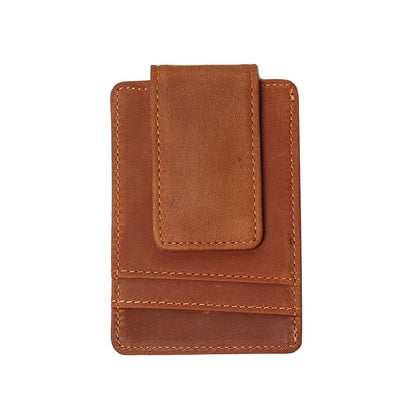 Steel Horse Leather "The Walden" Handmade Wallet with Money Clip