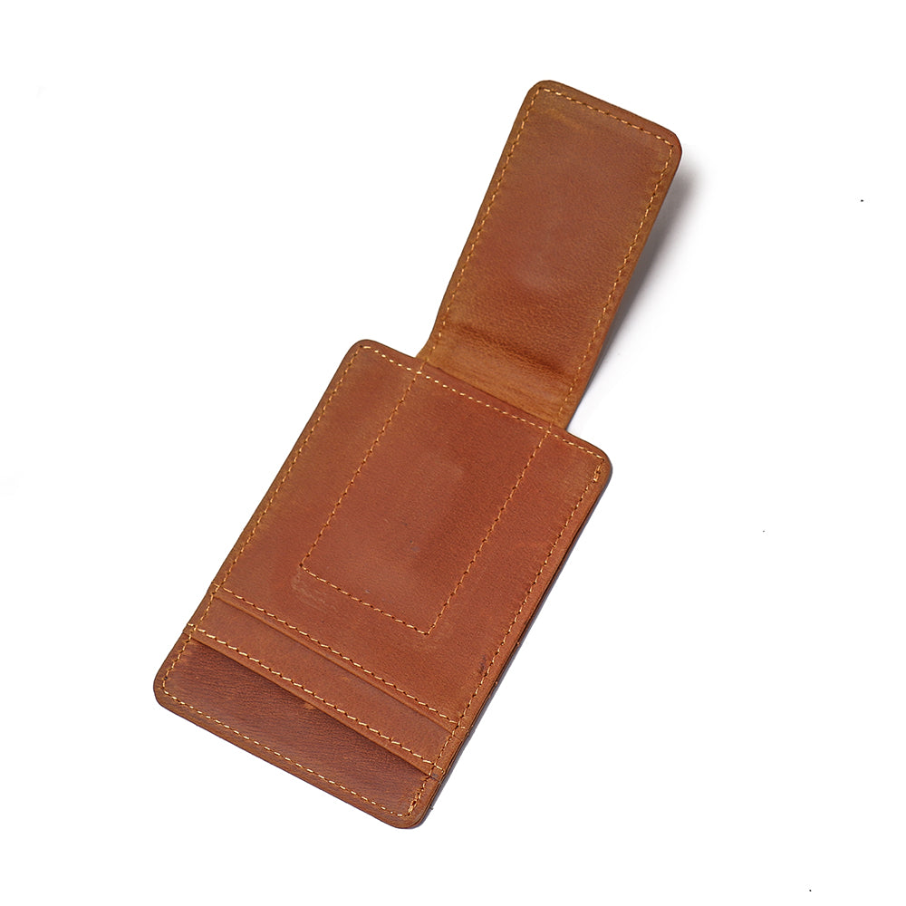 Steel Horse Leather "The Walden" Handmade Wallet with Money Clip