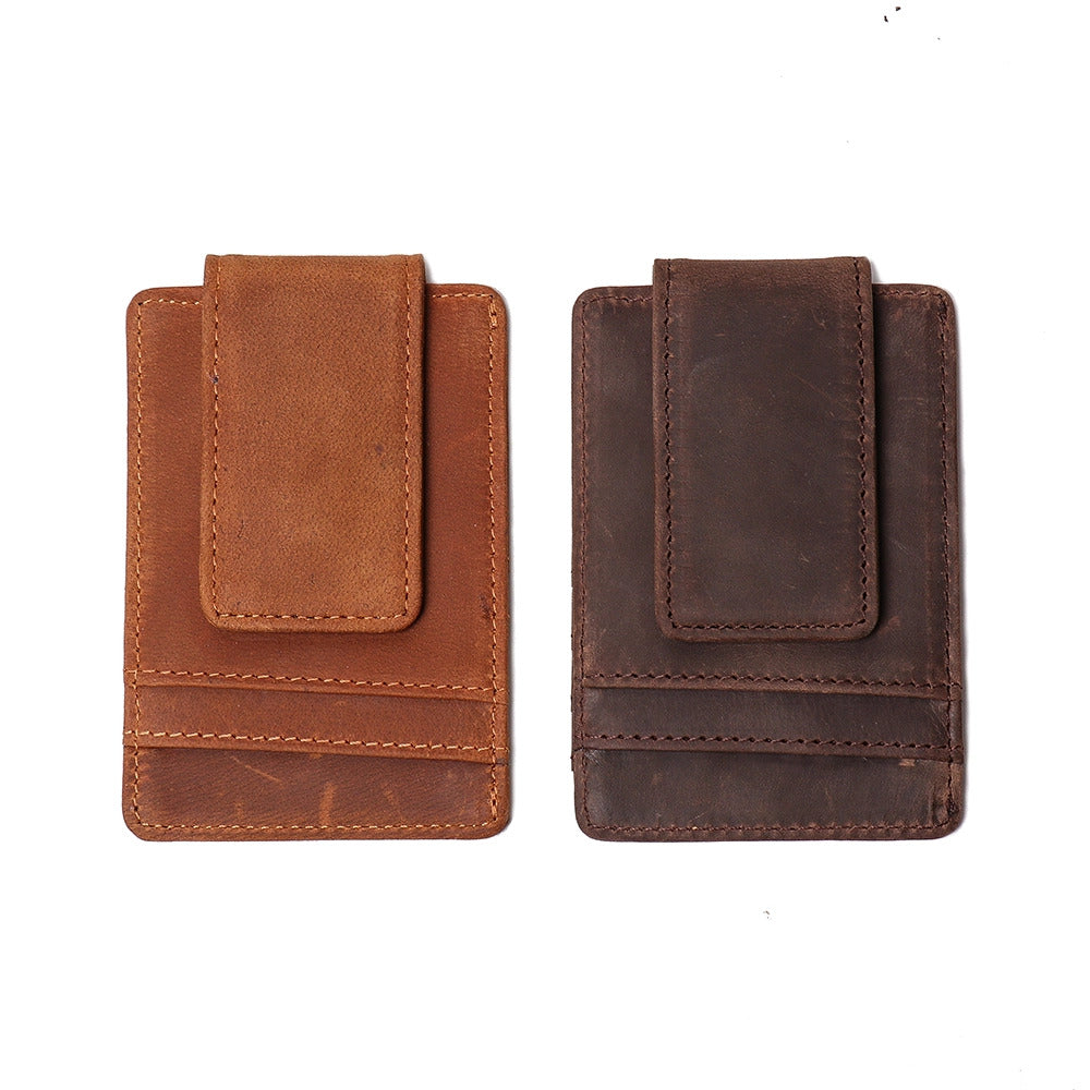 Steel Horse Leather "The Walden" Handmade Wallet with Money Clip