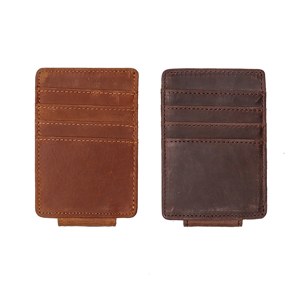 Steel Horse Leather "The Walden" Handmade Wallet with Money Clip