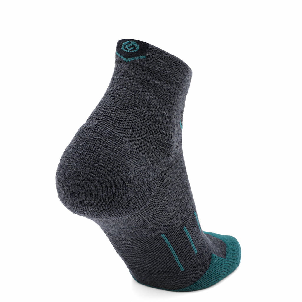 GRIP6 3 Pack Wave - Run 1/4 Crew Runweight Merino Wool Sock