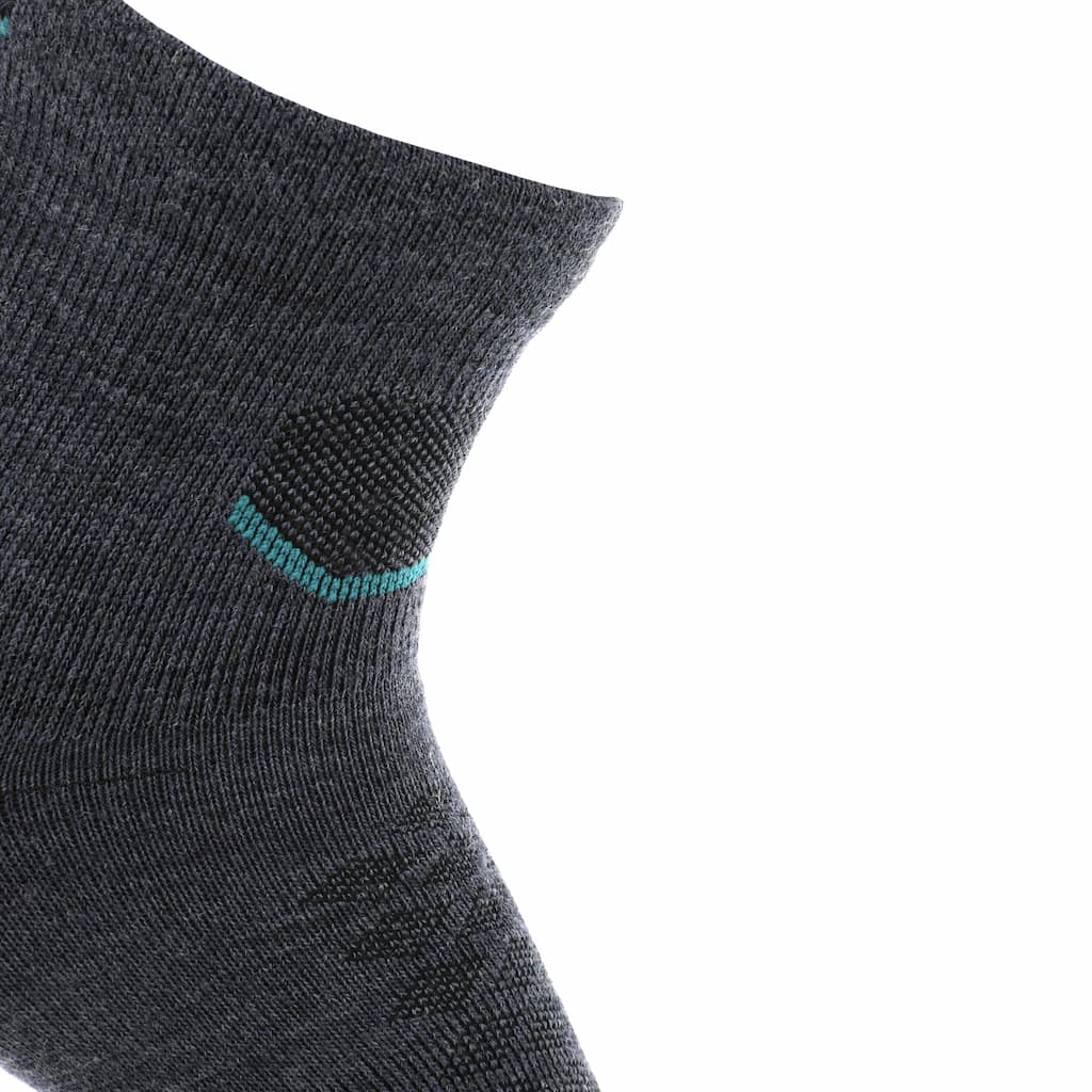 GRIP6 3 Pack Wave - Run 1/4 Crew Runweight Merino Wool Sock