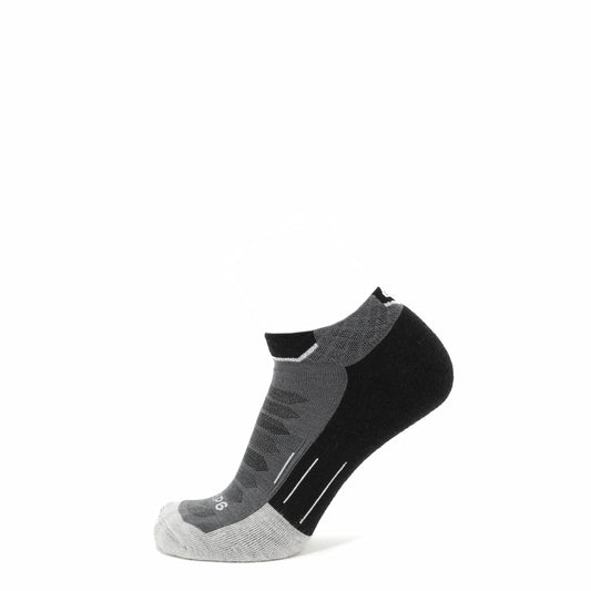 GRIP6 Obsidian - Run Ankle Midweight Merino Wool Sock