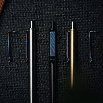 Big Idea Design Titanium Damascus Pen Clip