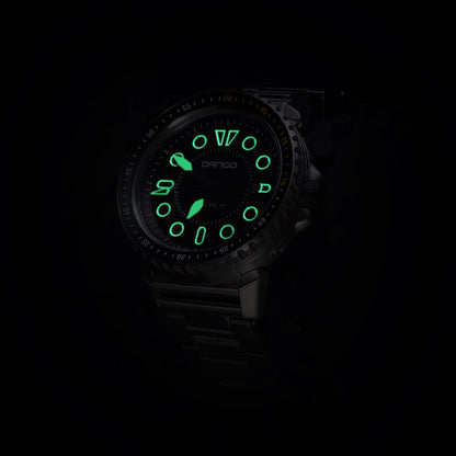Dango Products DV-01 - Dive Watch w/ Metal Bracelet & Micro Adjustment Buckle