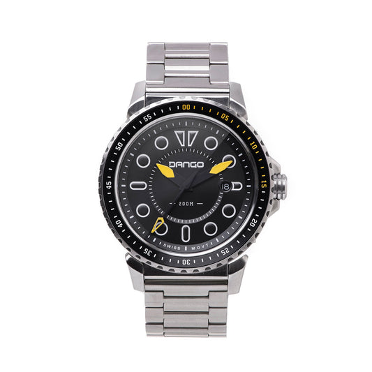 Dango Products DV-01 - Dive Watch w/ Metal Bracelet & Micro Adjustment Buckle