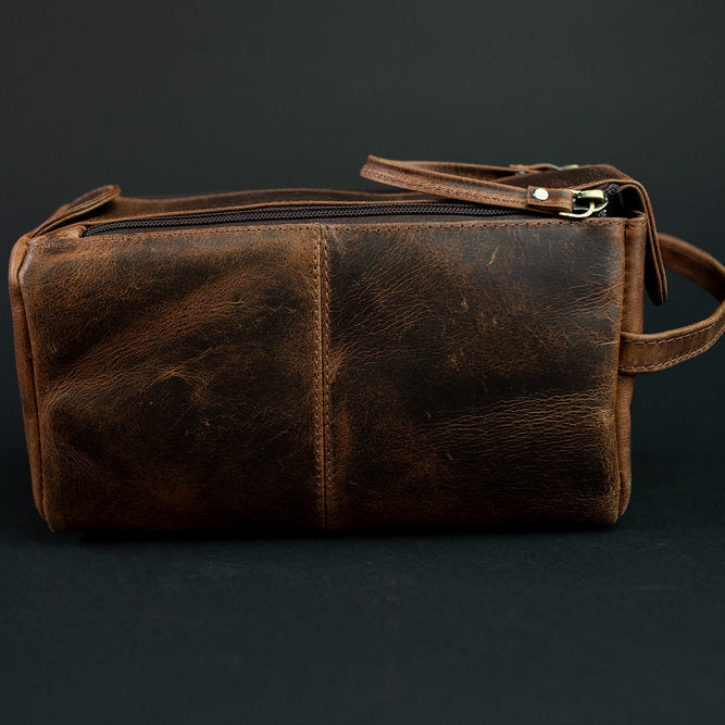 Kodiak Leather Leather Toiletry Bag