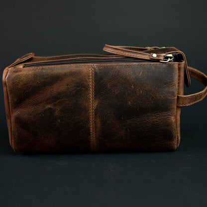 Kodiak Leather Leather Toiletry Bag