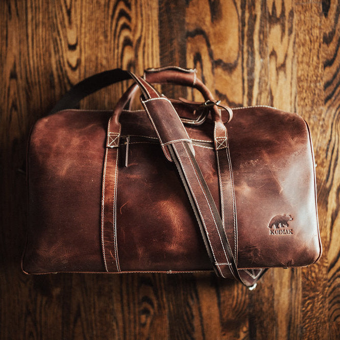 Kodiak Leather 30L Weekender Duffel