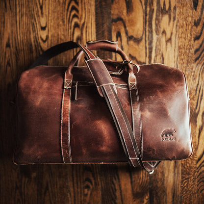 Kodiak Leather 30L Weekender Duffel
