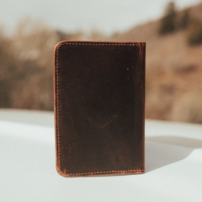 Kodiak Leather Buffalo Leather Passport Wallet