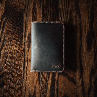Kodiak Leather Buffalo Leather Passport Wallet