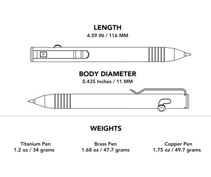 Big Idea Design Base Line Bolt Action Pen
