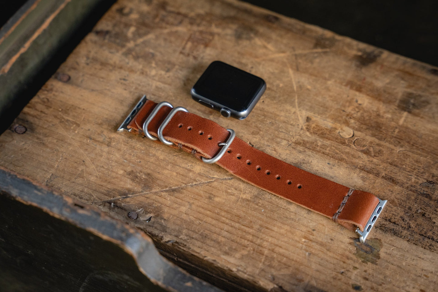Craft and Lore Apple Watch Leather Strap Brown