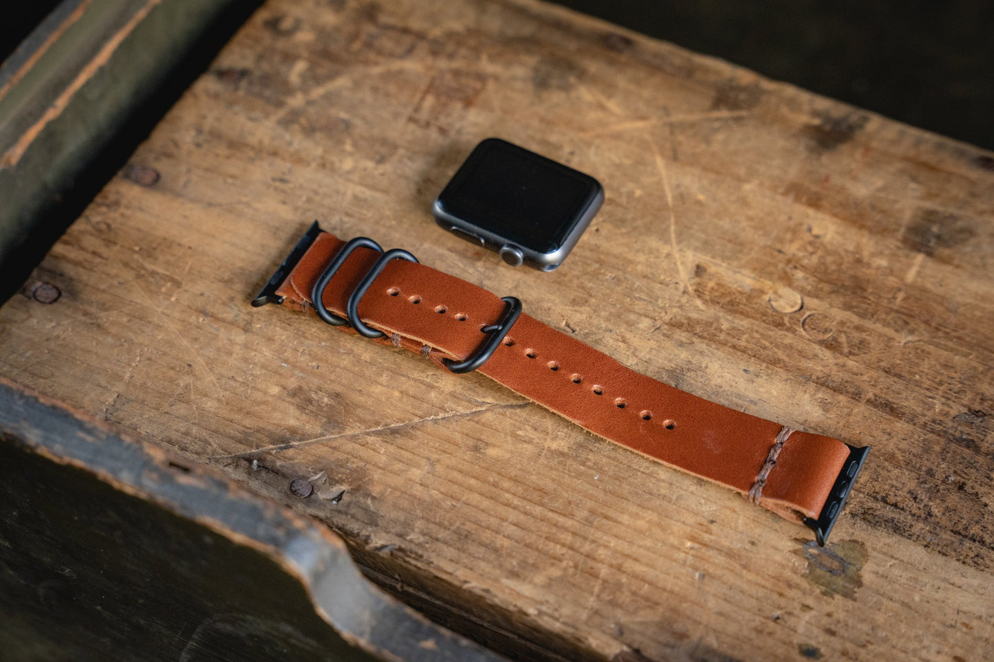 Craft and Lore Apple Watch Leather Strap Brown