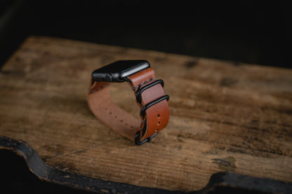 Craft and Lore Apple Watch Leather Strap Brown