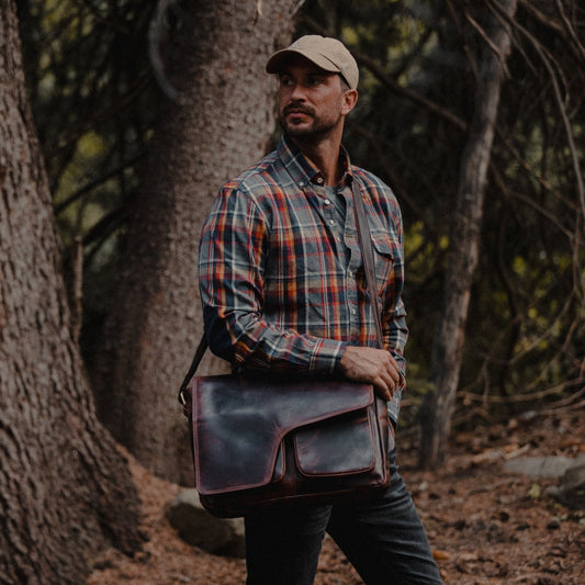 Kodiak Leather Buffalo Leather Messenger