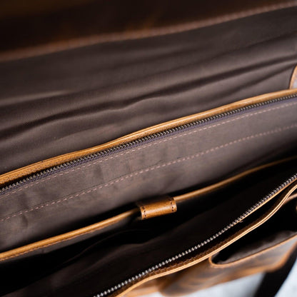 Kodiak Leather Buffalo Leather Messenger