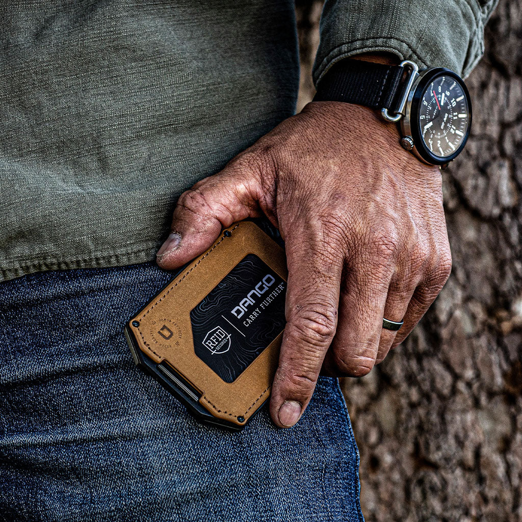 DANGO M4 MAVERICK™ RAIL WALLET with TITANIUM CLIP