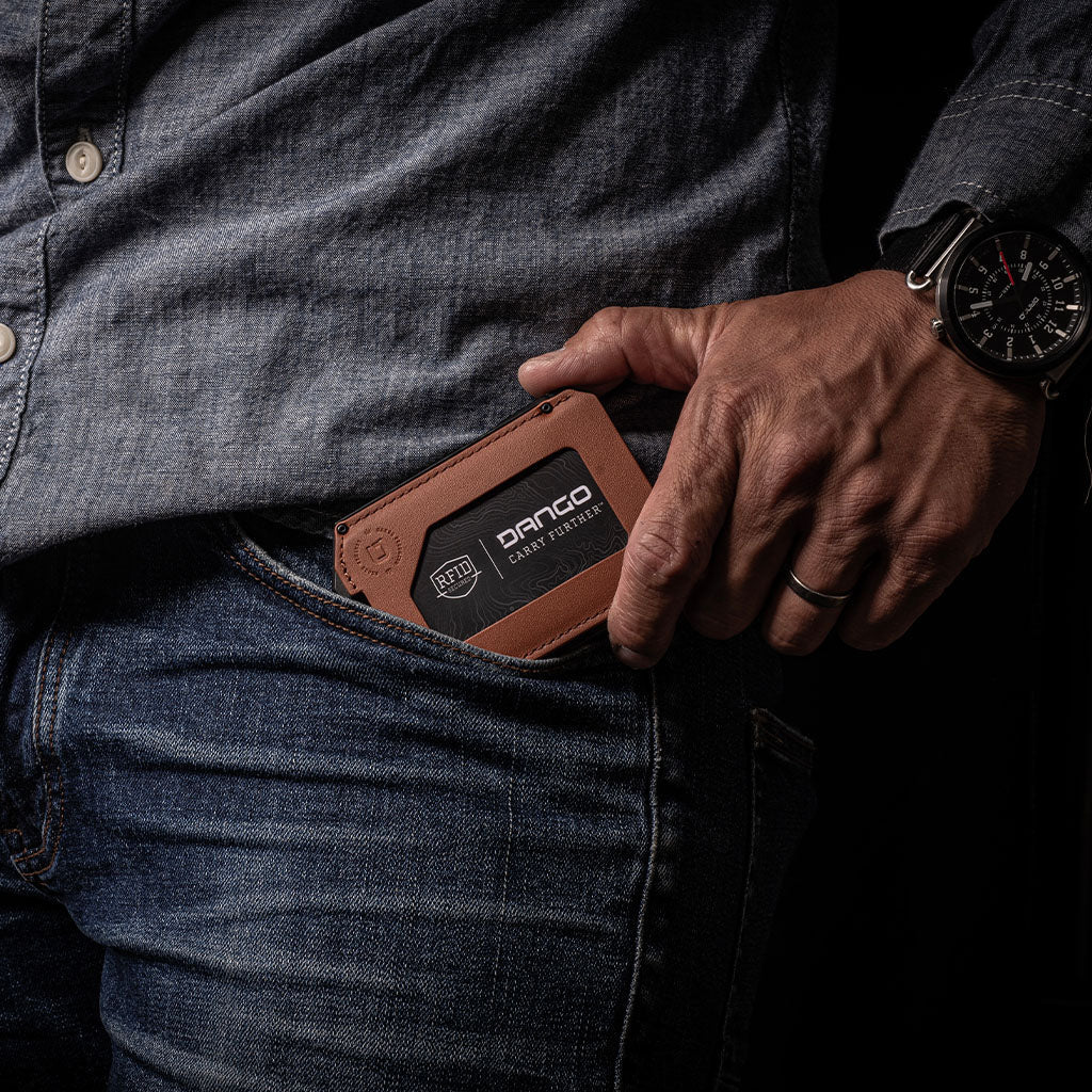 DANGO M4 MAVERICK™ RAIL WALLET with TITANIUM CLIP