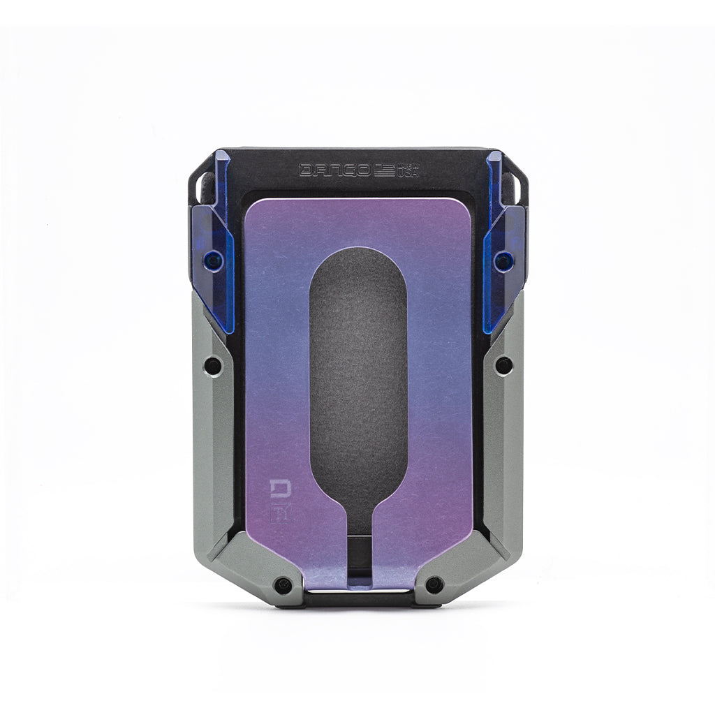DANGO M4 SPECIAL EDITION MAVERICK™ RAIL WALLET with BURPLE ANODIZED TITANIUM CLIP