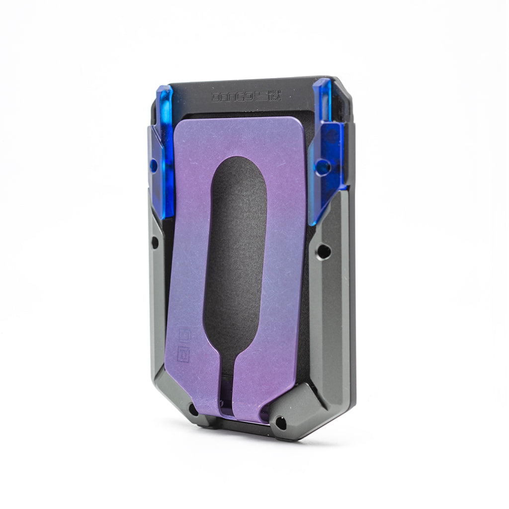 DANGO M4 SPECIAL EDITION MAVERICK™ RAIL WALLET with BURPLE ANODIZED TITANIUM CLIP
