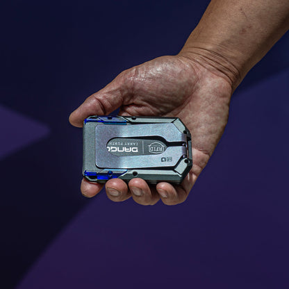 DANGO M4 SPECIAL EDITION MAVERICK™ RAIL WALLET with BURPLE ANODIZED TITANIUM CLIP