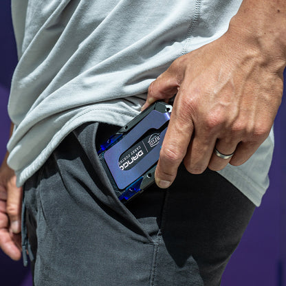 DANGO M4 SPECIAL EDITION MAVERICK™ RAIL WALLET with BURPLE ANODIZED TITANIUM CLIP
